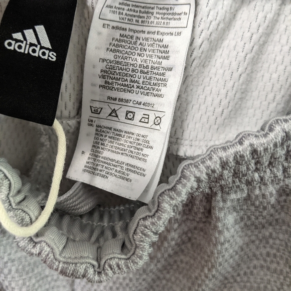 ADIDAS teams climawarm, ribbed grey jogger pants - Picture 8 of 12